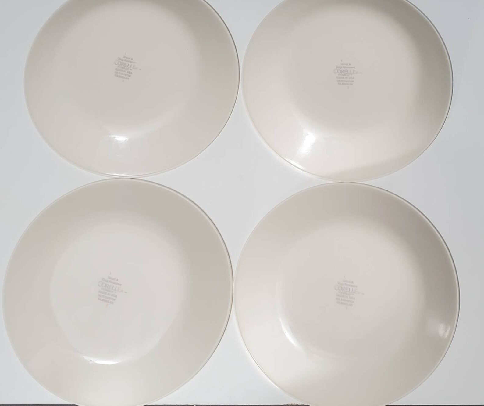 4 Corelle Vitrelle Bread Salad Dessert Plates Beige Etsy