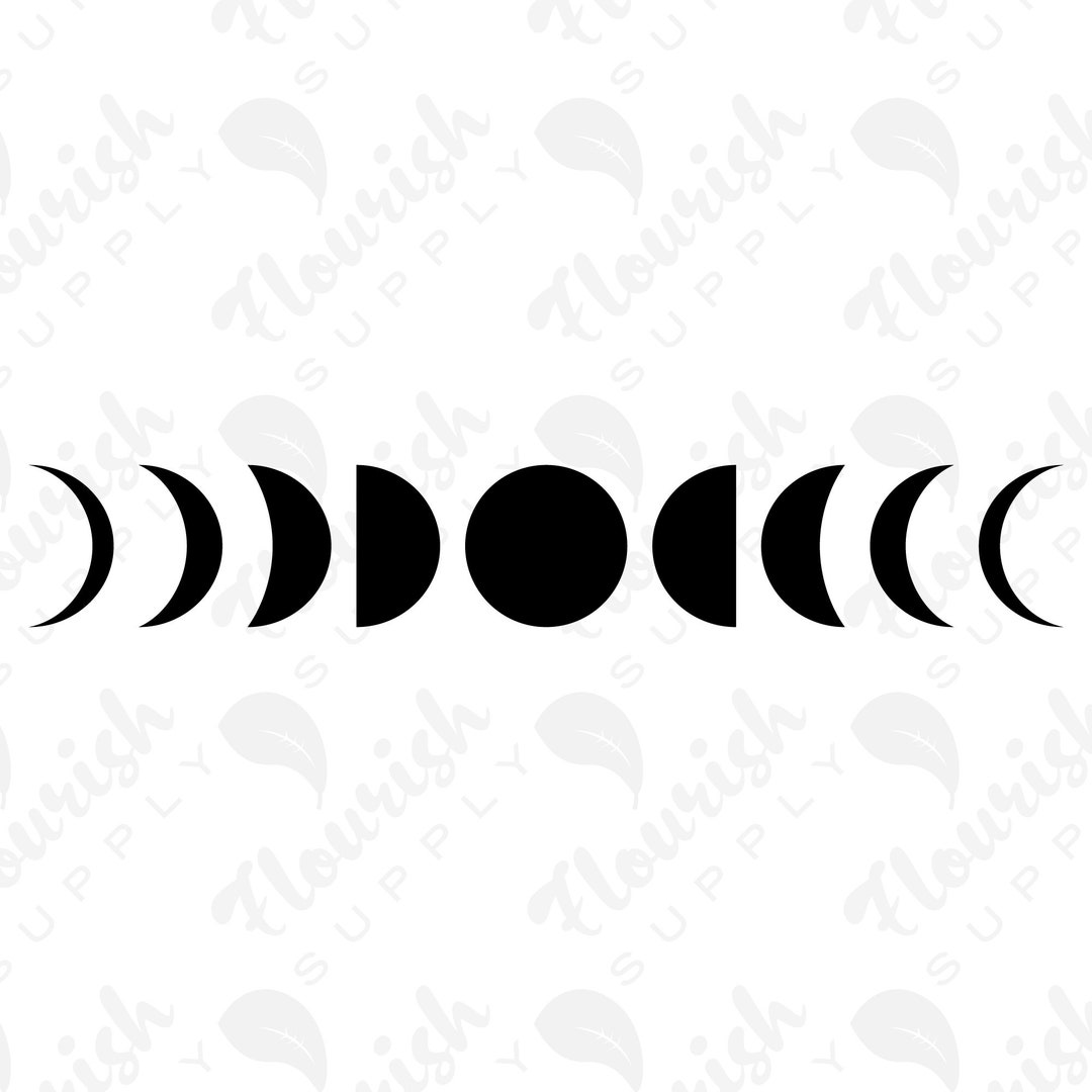 Moon Phase SVG Stencil Template Cut File Etsy India Moon Phase SVG Stencil Template Cut File Etsy India