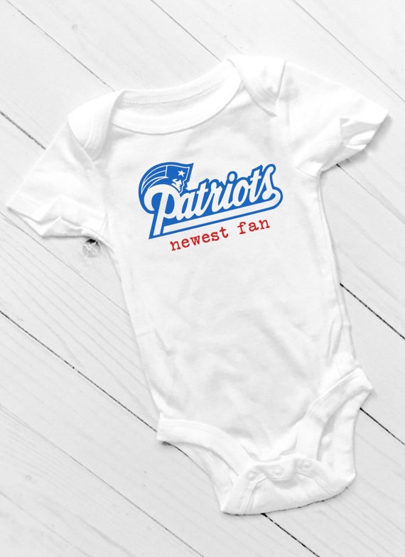 Patriots Fan Onesie Pats Patriots Baby Baby Fan New Etsy
