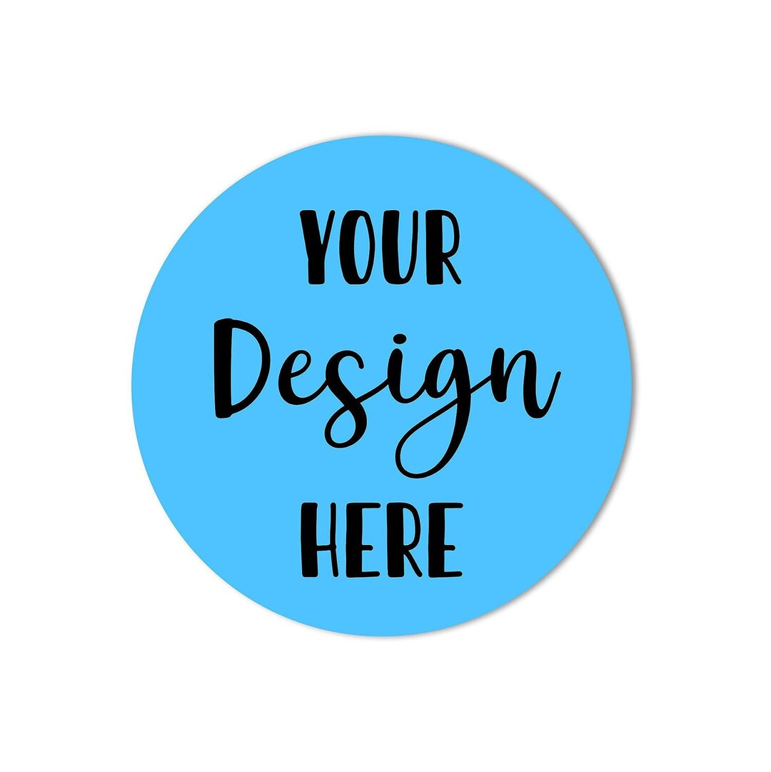 Custom Stickers - 96 Round Personalized Labels for Business Logo ...