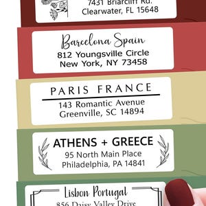 Personalized Return Address Labels Simple - High Gloss Custom Mailing Labels on Sheets - Self-Adhesive Return Stickers (50-1000)