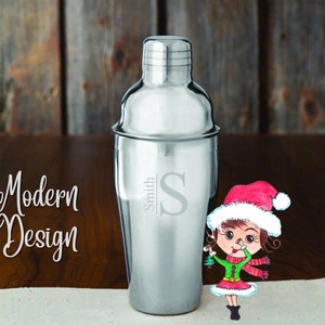 16oz Personalized Cocktail Shaker|Martini Custom Shaker|Engraved Shaker|Cocktail Mixer|Custom Barware|Drink Shaker Gift|Mancave|Bar Shaker