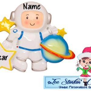Astrounaut Personalized Christmas Ornament|Astronaut Ornament|Space Ornament|Planet Ornament|Rocket Ornament|Outer Space Ornament|Astro