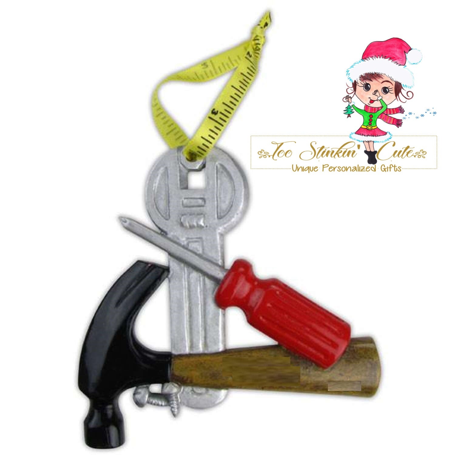 Tools Personalized Christmas Ornament Free Shipping Etsy Hong Kong