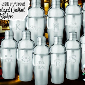 16oz Personalized Cocktail Shaker|Martini Custom Shaker|Engraved Shaker|Cocktail Mixer|Custom Barware|Drink Shaker Gift|Mancave|Bar Shaker