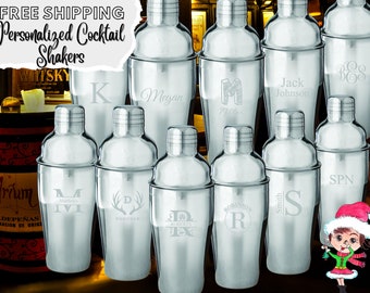 16oz Personalized Cocktail Shaker|Martini Custom Shaker|Engraved Shaker|Cocktail Mixer|Custom Barware|Drink Shaker Gift|Mancave|Bar Shaker
