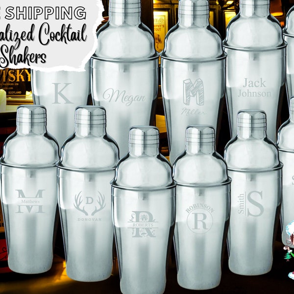 Personalized Cocktail Shaker Etsy