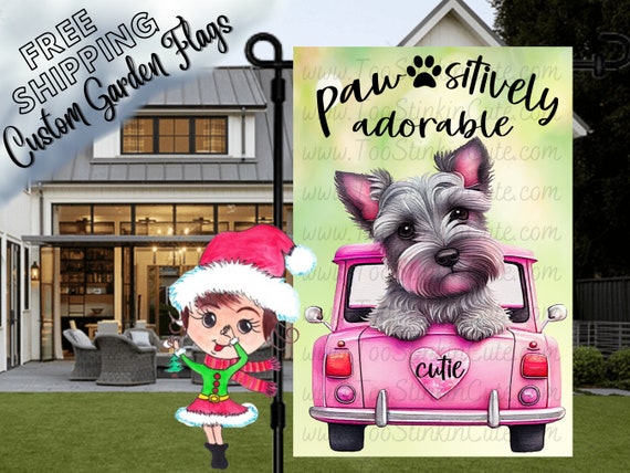 Personalized dog garden flags cheap