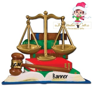 Personalisierte Weihnachtsverzierung Recht Absolvent Student Mütze College + Kostenloser Versand! /Abschluss/ School College Diploma Zertifikat Anwalt