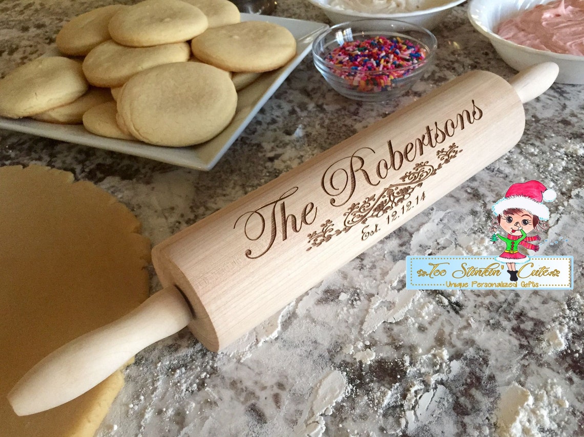 Custom Personalized Rolling Pins housewarming Kitchen Etsy