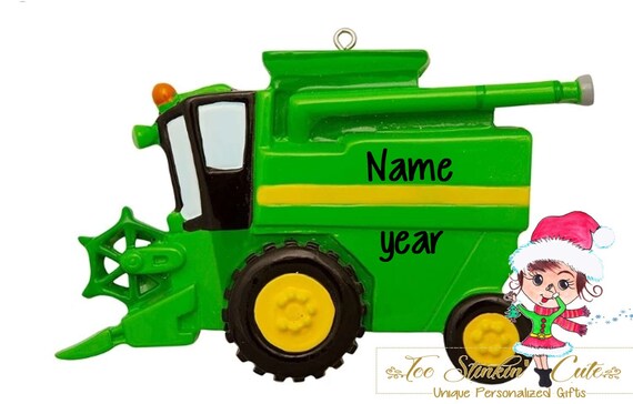 Ornament - Black - PERSONALIZED Farm Tractor Ornament - Black - PERSONALIZED Farm Tractor