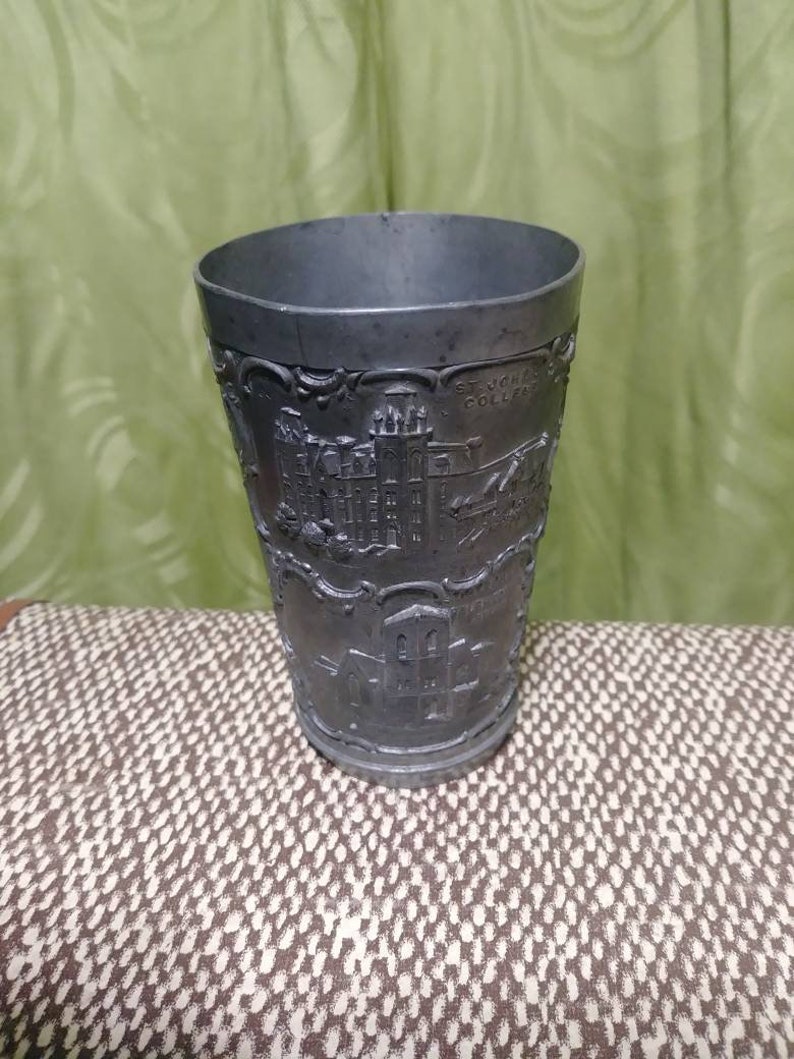 Winnipeg Canada Pewter Souvenir Cup Old Scene.