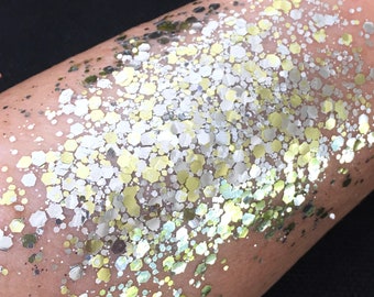 Biodegradable Glitter - Jester's White Gold Mega Mix ecoGlimmer