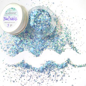 Blue Bubbles ecoGlimmer - Biodegradable Glitter