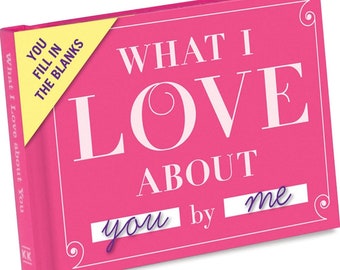 Knock Knock What I  About You Book Fill-in-the-Blank Gift Journal!! Its all about LOVE