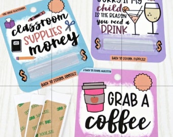 3 Money Card holders for Teachers (3 Pack)