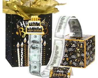 Money Dispensing Cash Machine Gift Box and Gift Bag