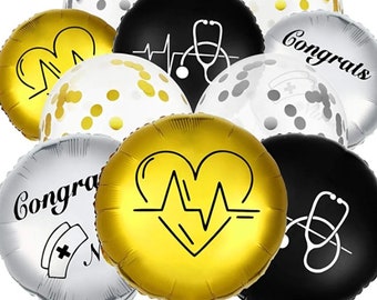 25 Pcs Nurse/Medical School Balloon Decorations