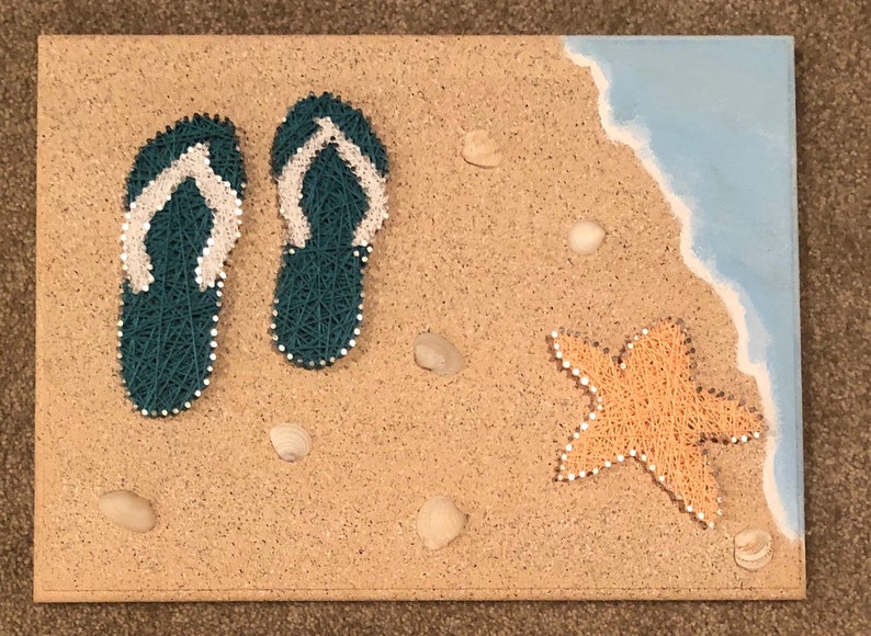 Beach String Art Etsy