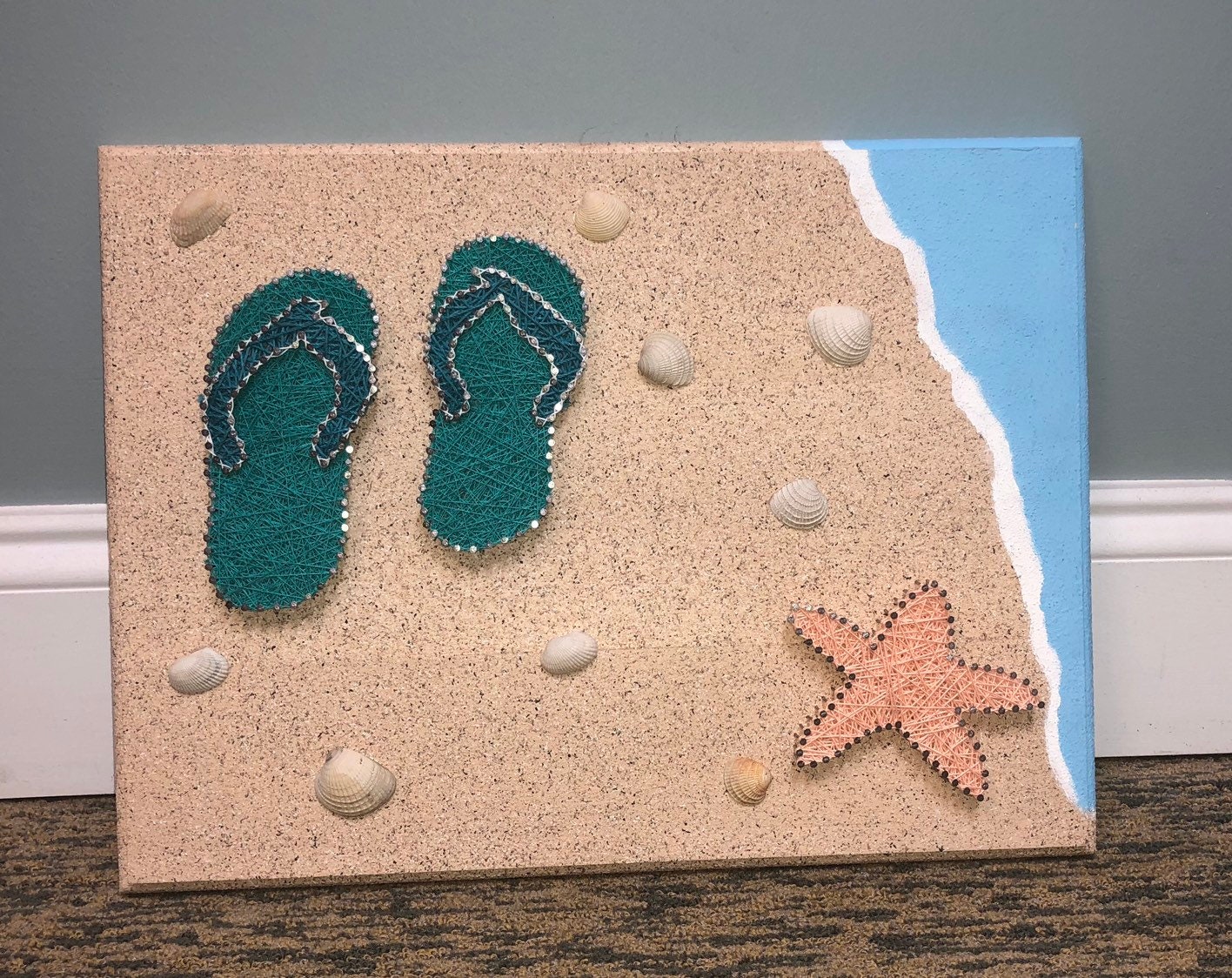 Beach String Art Etsy