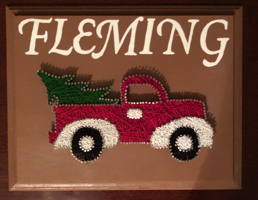 Red Truck String Art - Etsy