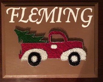 Red Truck String Art - Etsy