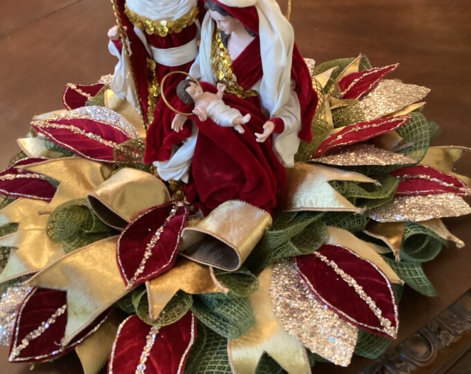 Nativity Centerpiece, Wedding Centerpiece, Religious Centerpiece