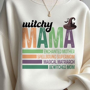 Witchy Mama PNG, Witchy Mama Sublimation, Witchy Mama Digital Download, Witchy Mama Clipart, T-shirt Design, Halloween Gift