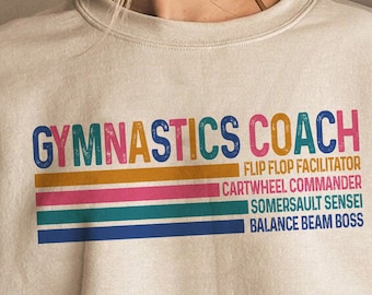 Retro Gymnastics Coach PNG, Gymnastics Coach Sublimation, Gymnastics Coach Digital Download, Gymnastics Coach Clipart, T-shirt Design