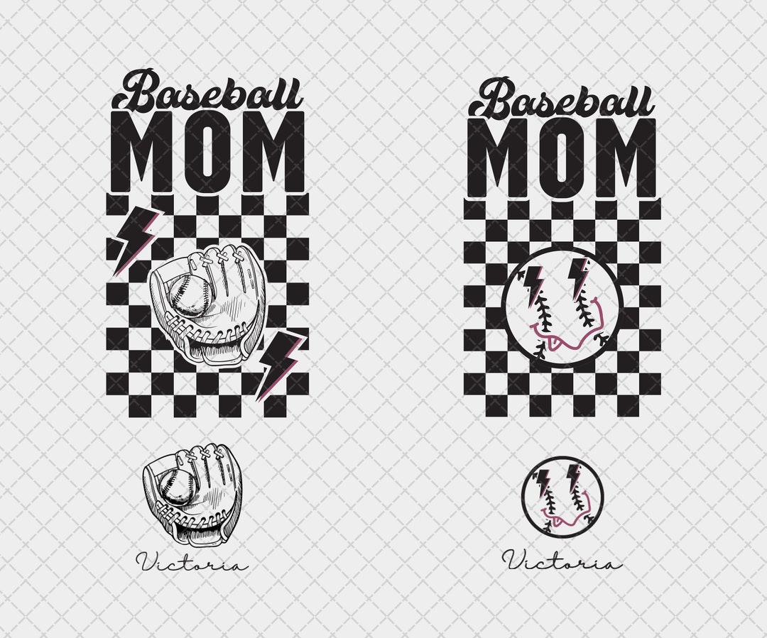 Personalized Baseball Mom SVG Baseball Mama Svg Baseball Mom Etsy