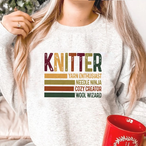 Retro Knitter Png, Funny Gift For Knitter Png, Funny Knitter T-shirt Design, Funny Knitter T-shirt Sublimation, Knitter T-shirt Download