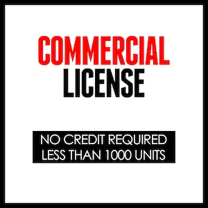 Commercial Use License for PNG Designs | Print On Demand & Small Business License | Extended POD License