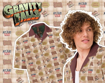 Gravity Falls: The Shack Special Allover Button-Down Shirt