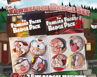 Gravity Falls: The Townsfolk Badge Set