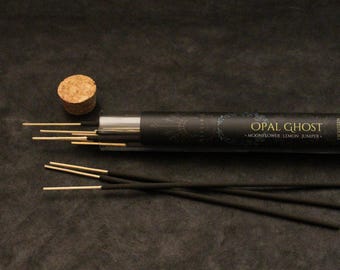Charcoal Incense Sticks In Glass Tube - Eighteen Sticks - Refills Available