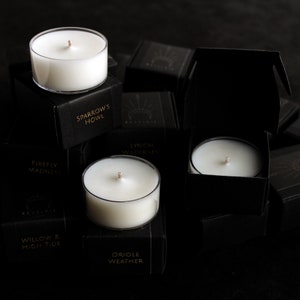 Tealight Candle Samples In Individual Boxes Tea Light Candles Testers Favors image 3