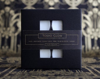 TOKYO GLOW Tealights - Scented Tea Light Candles - Sets of 8 or 16 - Far East Citrus & Florals