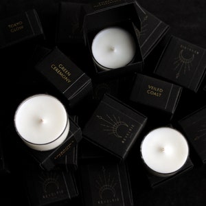 Tealight Candle Samples In Individual Boxes Tea Light Candles Testers Favors image 4