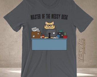 Messy Desk Shirt Graphic Tee Gift For Messy Desk Student Etsy