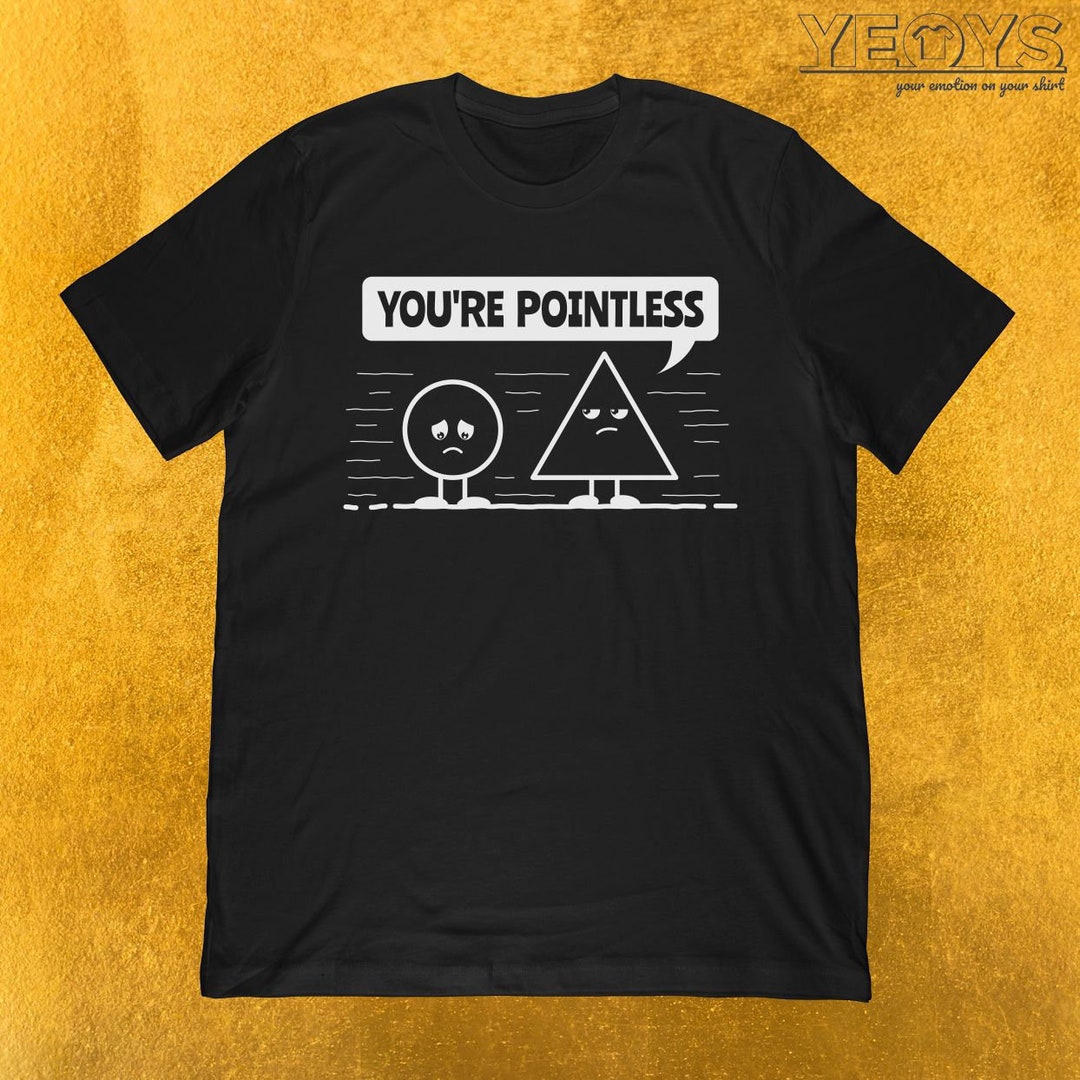 Geometry Shirt - You're Pointless - Funny Pun Nerd Shirt - Unisex