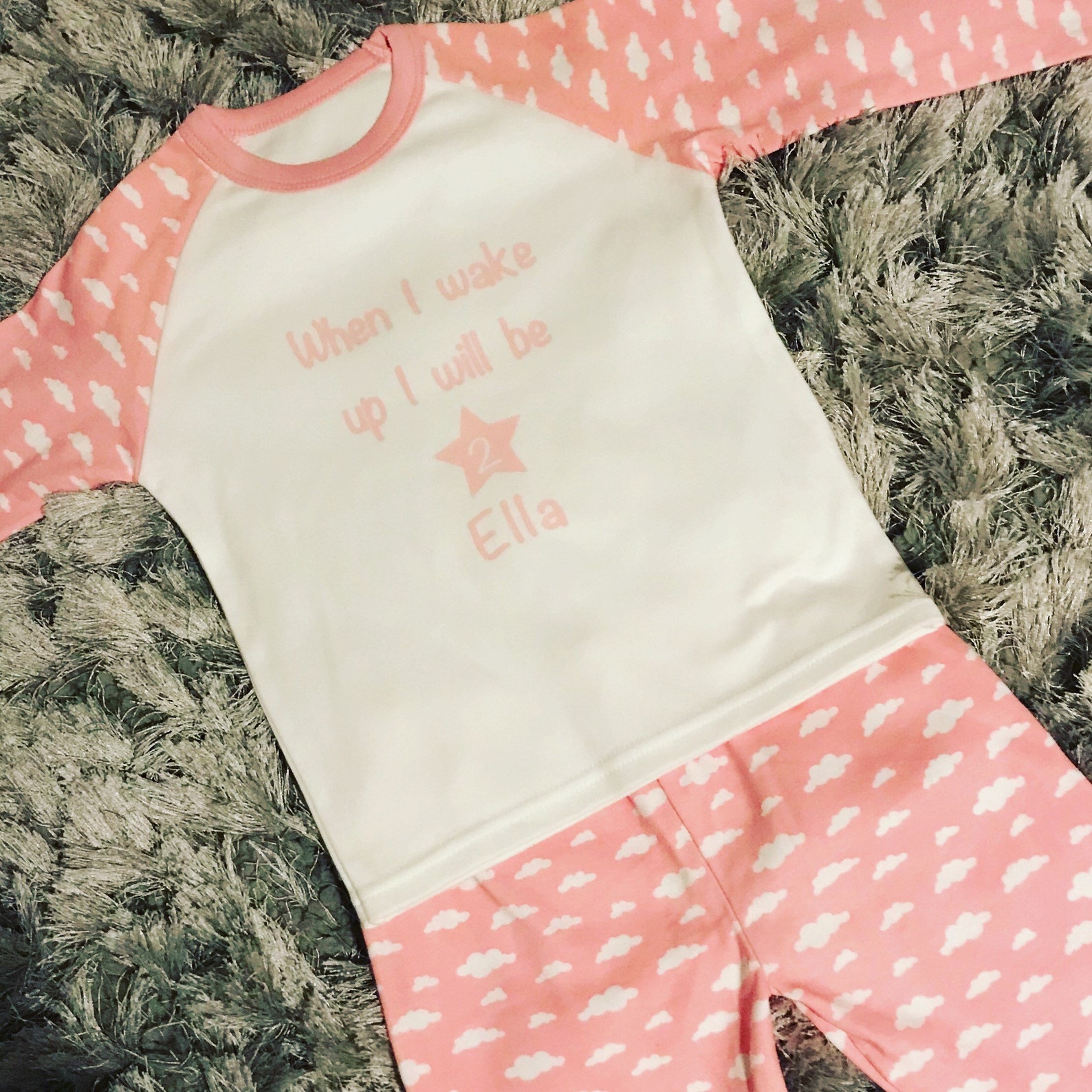Personalised Birthday Pyjamas Birthday Pjs Sleepwear Etsy