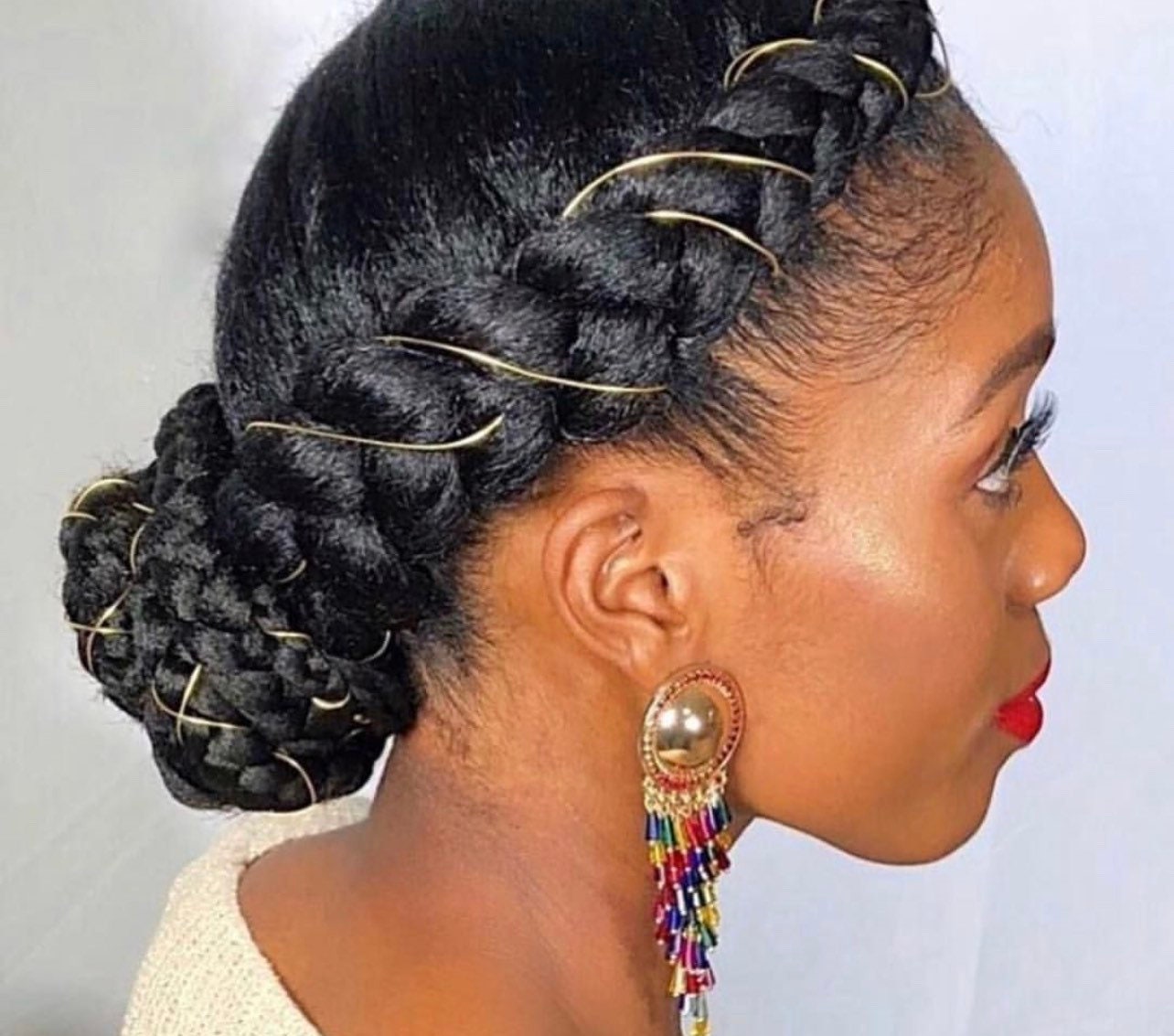 STRETCHY METALLIC CORD String Rope Braiding Hair Accessories Etsy