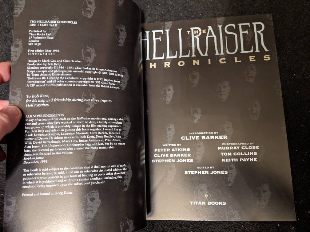 hellraiser chronicles hellraiser chronicles