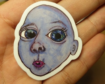 Stars in her eyes Sticker