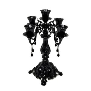 Black Candelabra, 5 Arm Candelabra, Ornate Candle Holder, Gothic Home Decor, Victorian Gothic, Halloween Decor