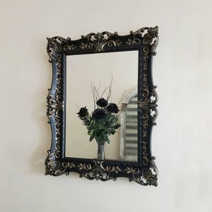 Extra Large Black Mirror, Large Ornate Mirror, Gothic Home Decor, Gallery Wall Mirror, Vintage Frame, Gothic Victorian Mirror