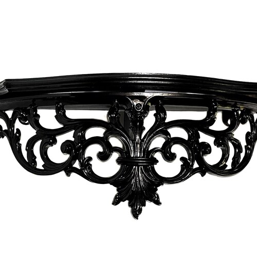 Gothic Home Decor Bedroom Vintage Black Wall Shelf Large Etsy UK