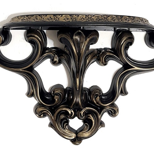 Gothic Home Decor Bedroom Vintage Black Wall Shelf Large Etsy UK