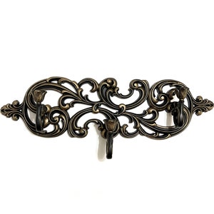 Black Gothic Wall Sconce | Ornate Victorian Candle Holder | Dark Elegant Decor