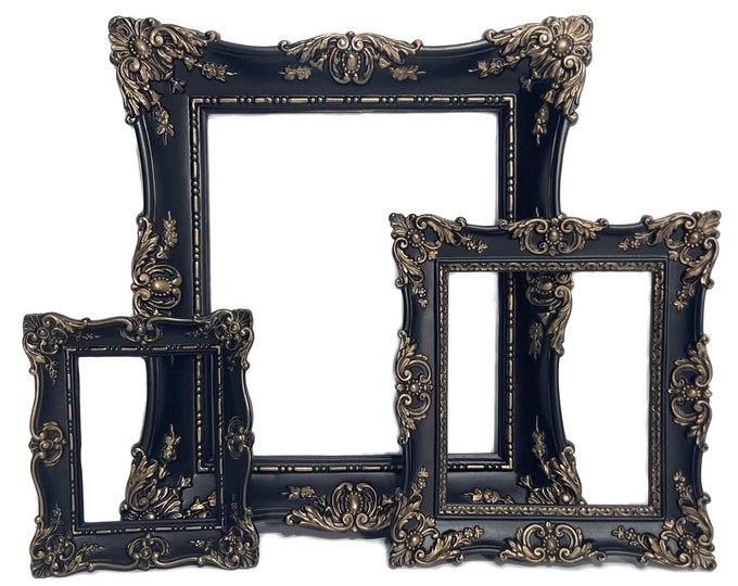 Black Picture Frames Large Picture Frames Large Wall Frames Etsy